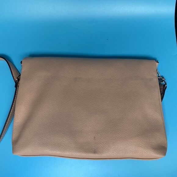 Nine West vegan leather blush pink Crossbody flap over purse - Picture 2 of 8